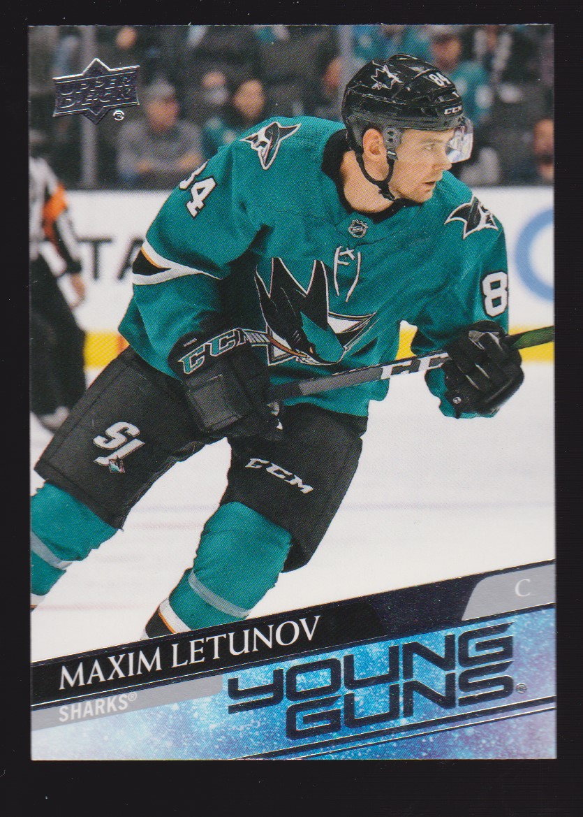 (image for) 2020-21 Upper Deck #487 Maxim Letunov YG RC